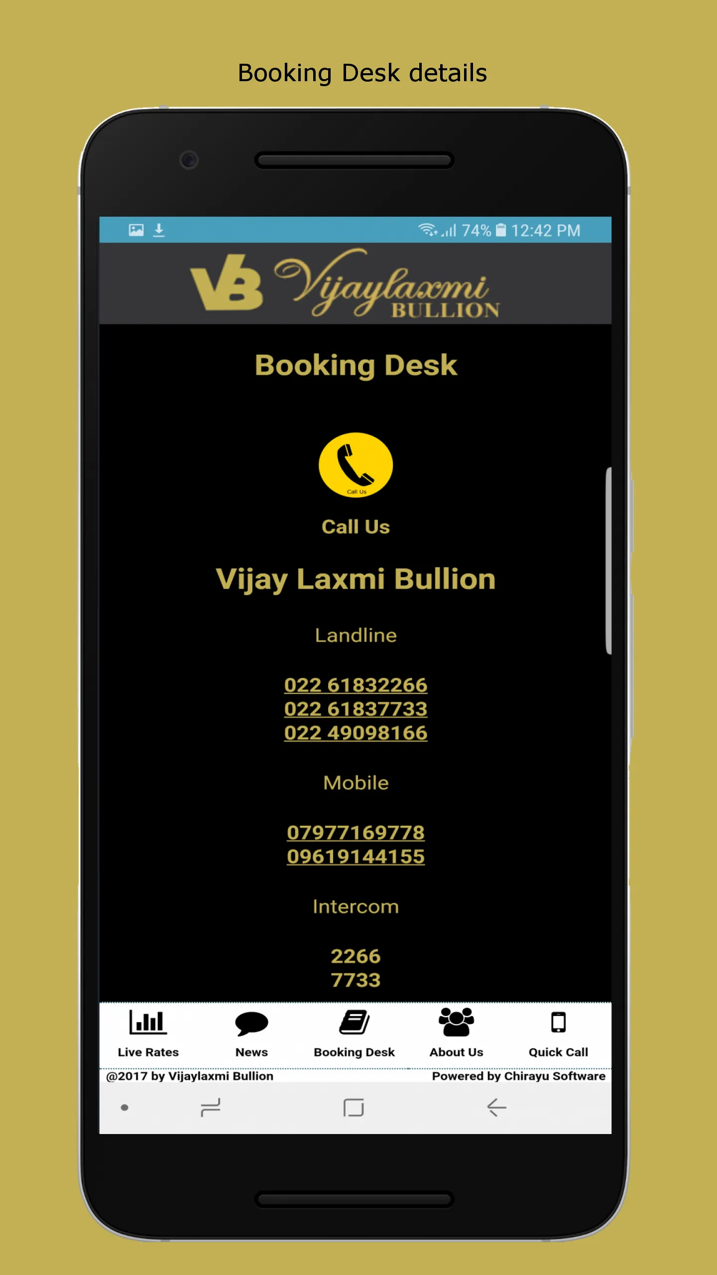 Vijaylaxmi Bullion | Indus Appstore | Screenshot