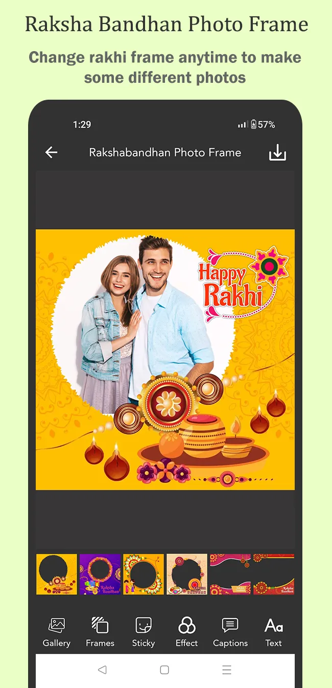 Raksha Bandhan Photo Frames | Indus Appstore | Screenshot