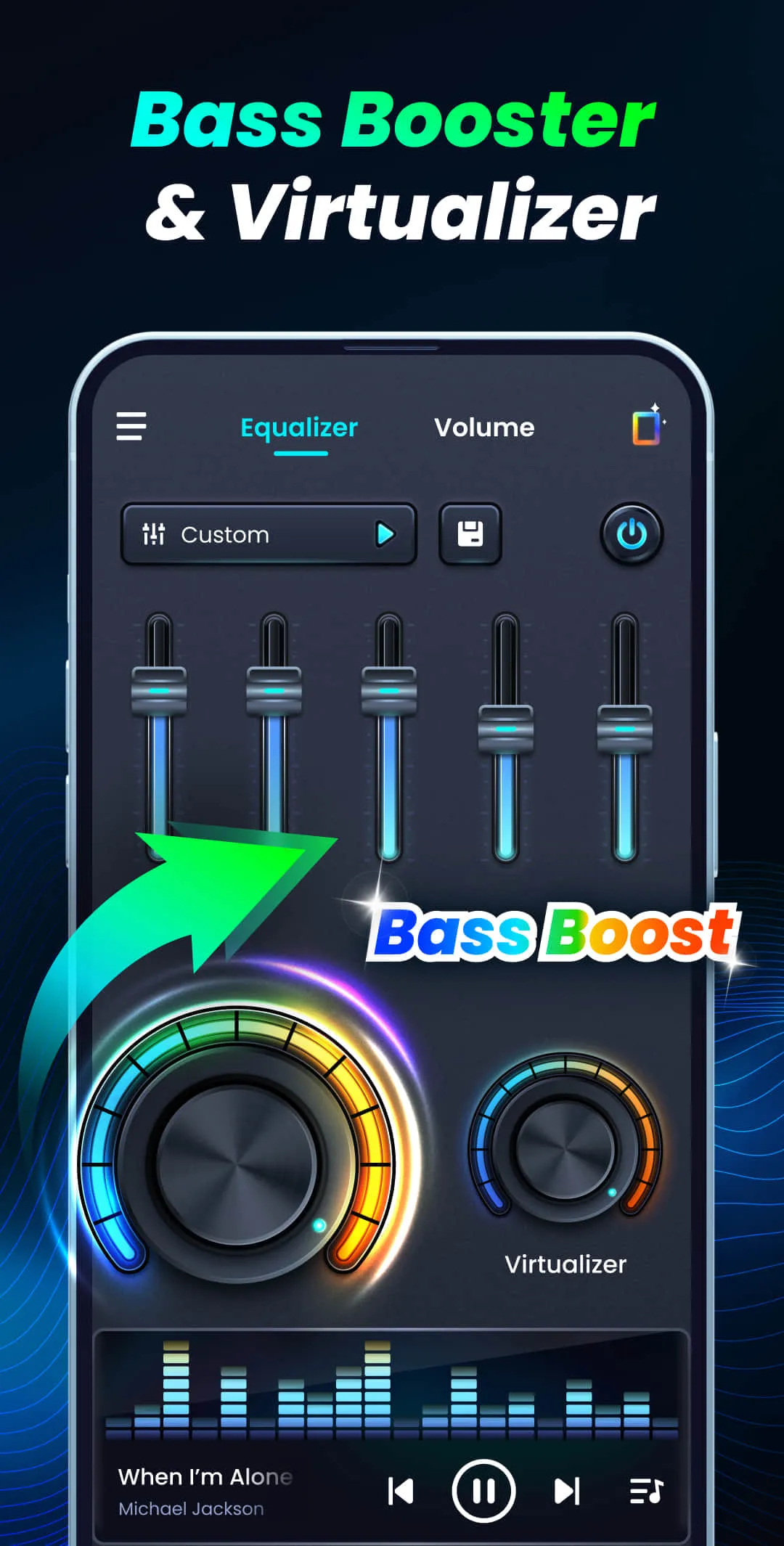 Volume Bass Booster, Equalizer | Indus Appstore | Screenshot