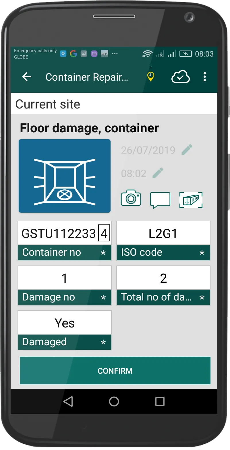 arl Container Repair Estimator | Indus Appstore | Screenshot