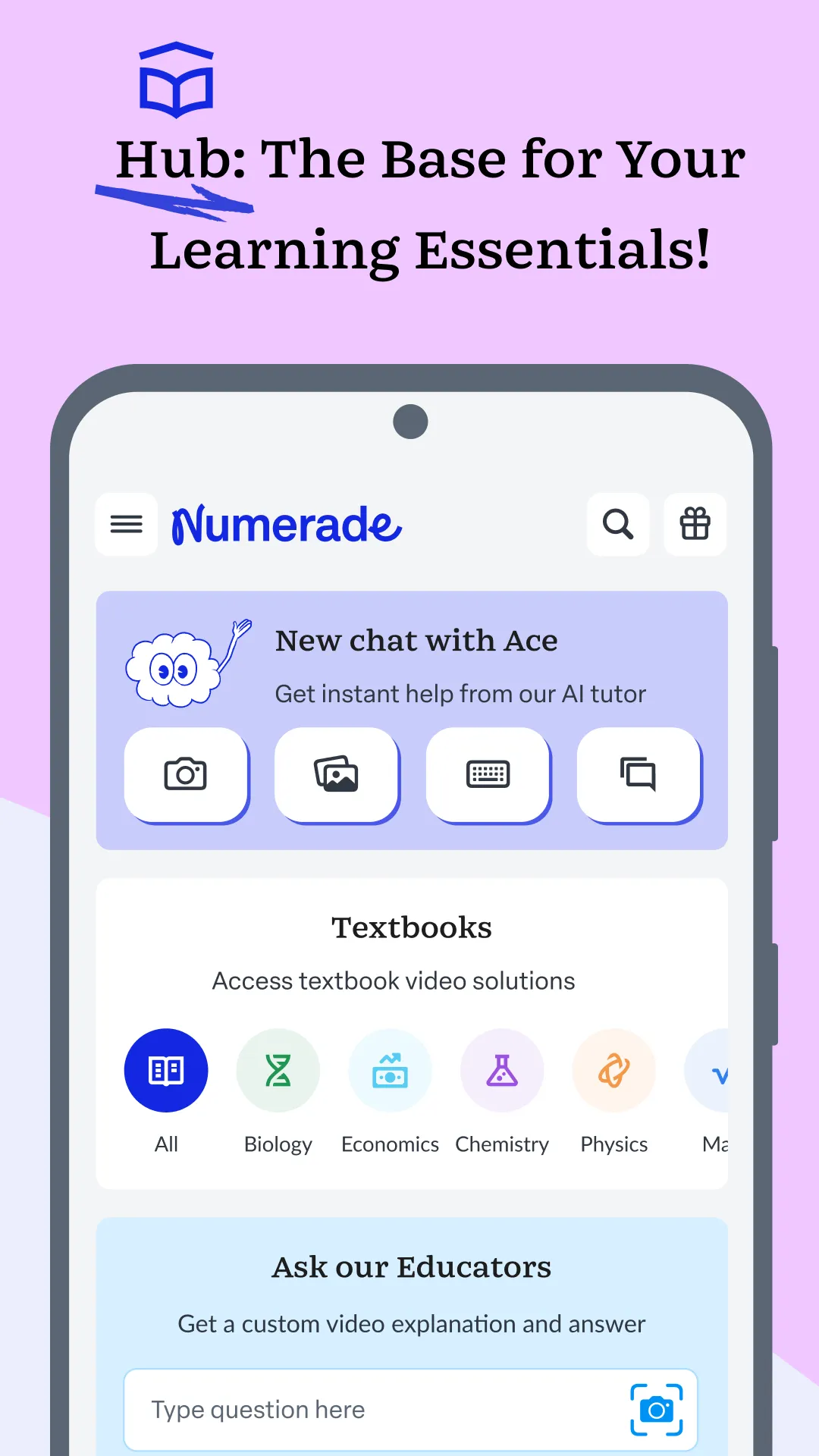 Numerade - Homework Help | Indus Appstore | Screenshot