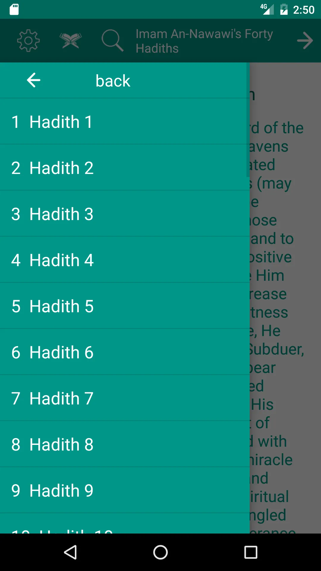 40 Hadith Nawawi | Indus Appstore | Screenshot