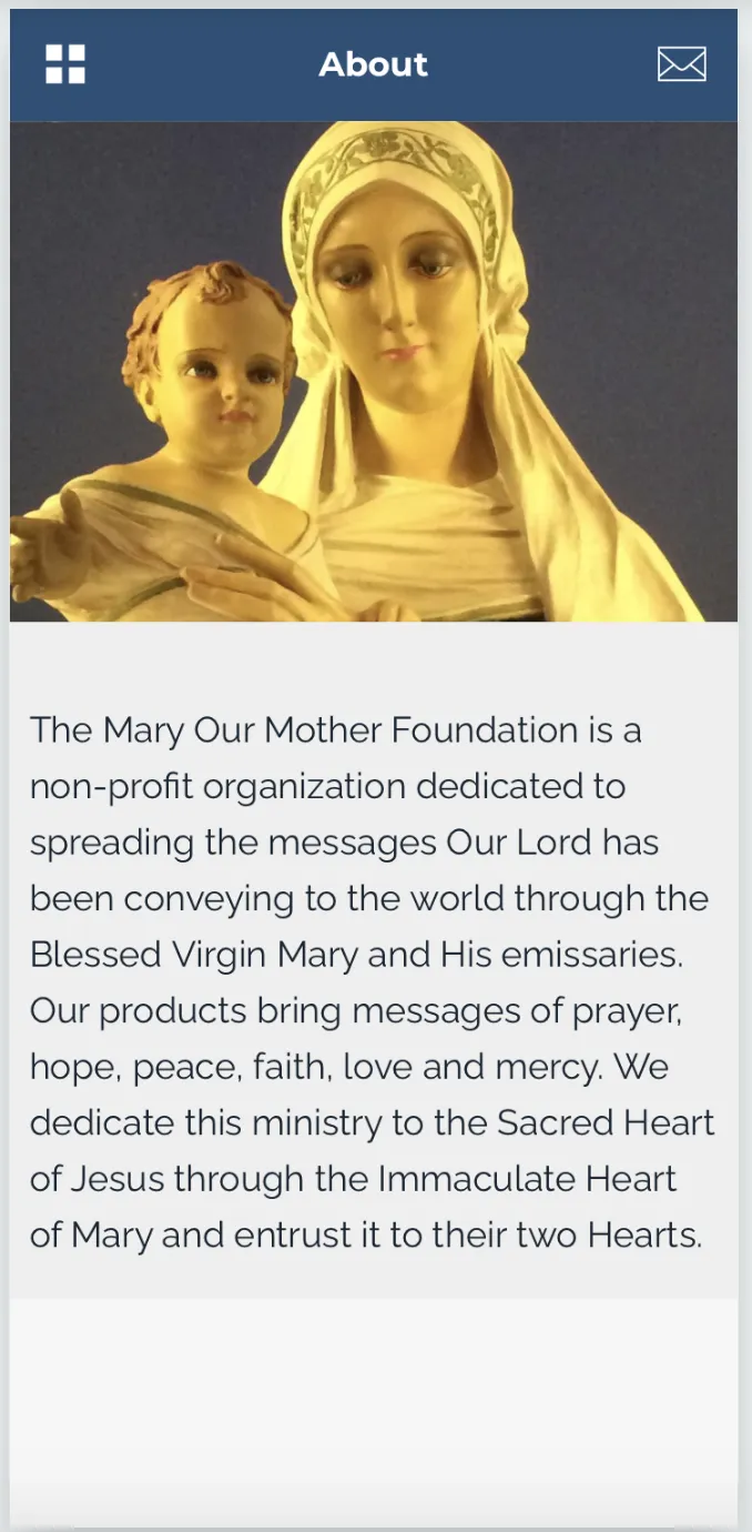 Mary Our Mother Foundation MOM | Indus Appstore | Screenshot