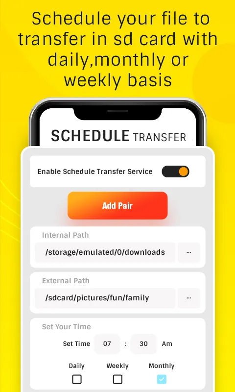 Auto Transfer:Phone To Sd Card | Indus Appstore | Screenshot