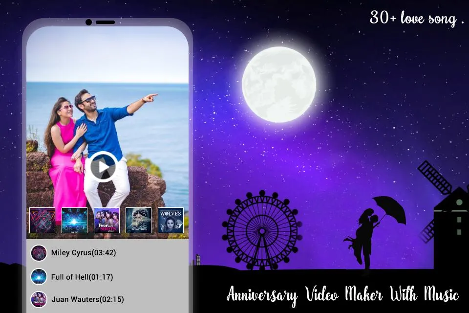 Anniversary Music Video Maker | Indus Appstore | Screenshot