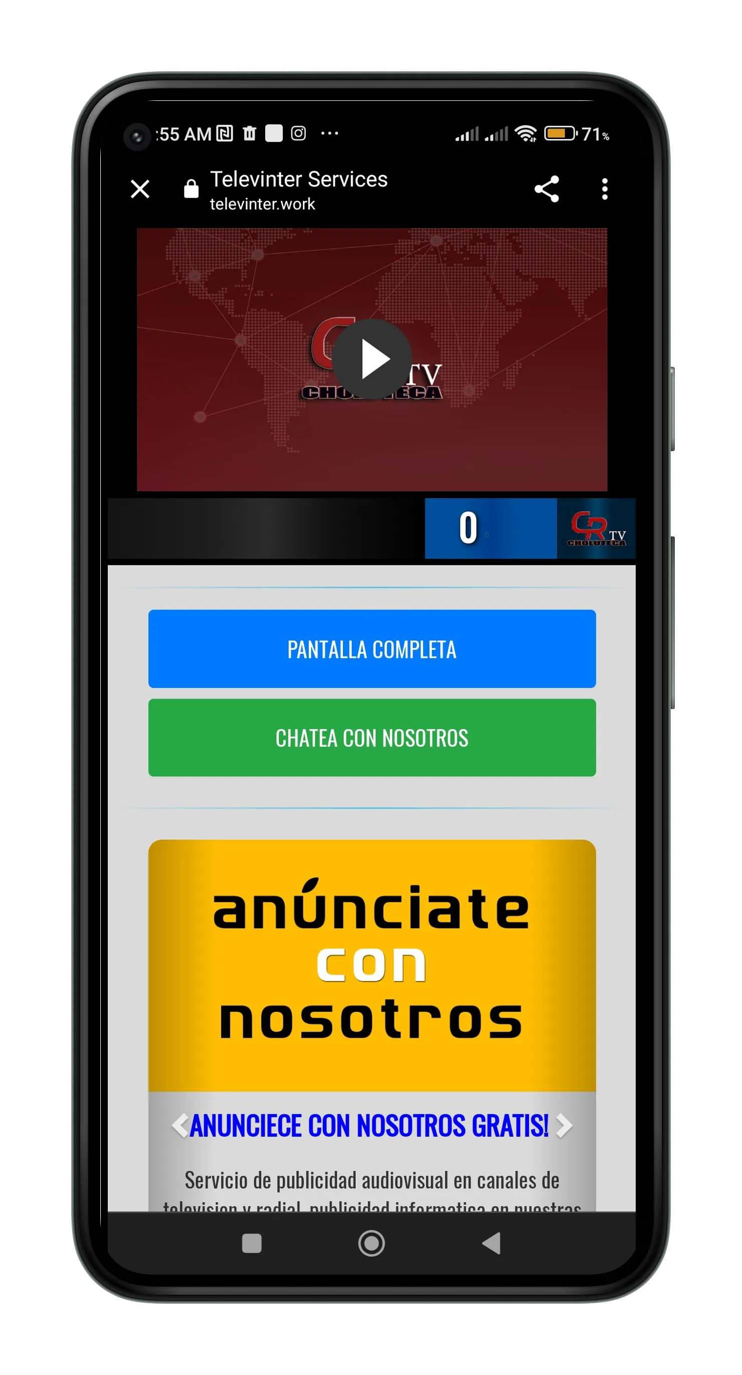CR Televisón Choluteca | Indus Appstore | Screenshot