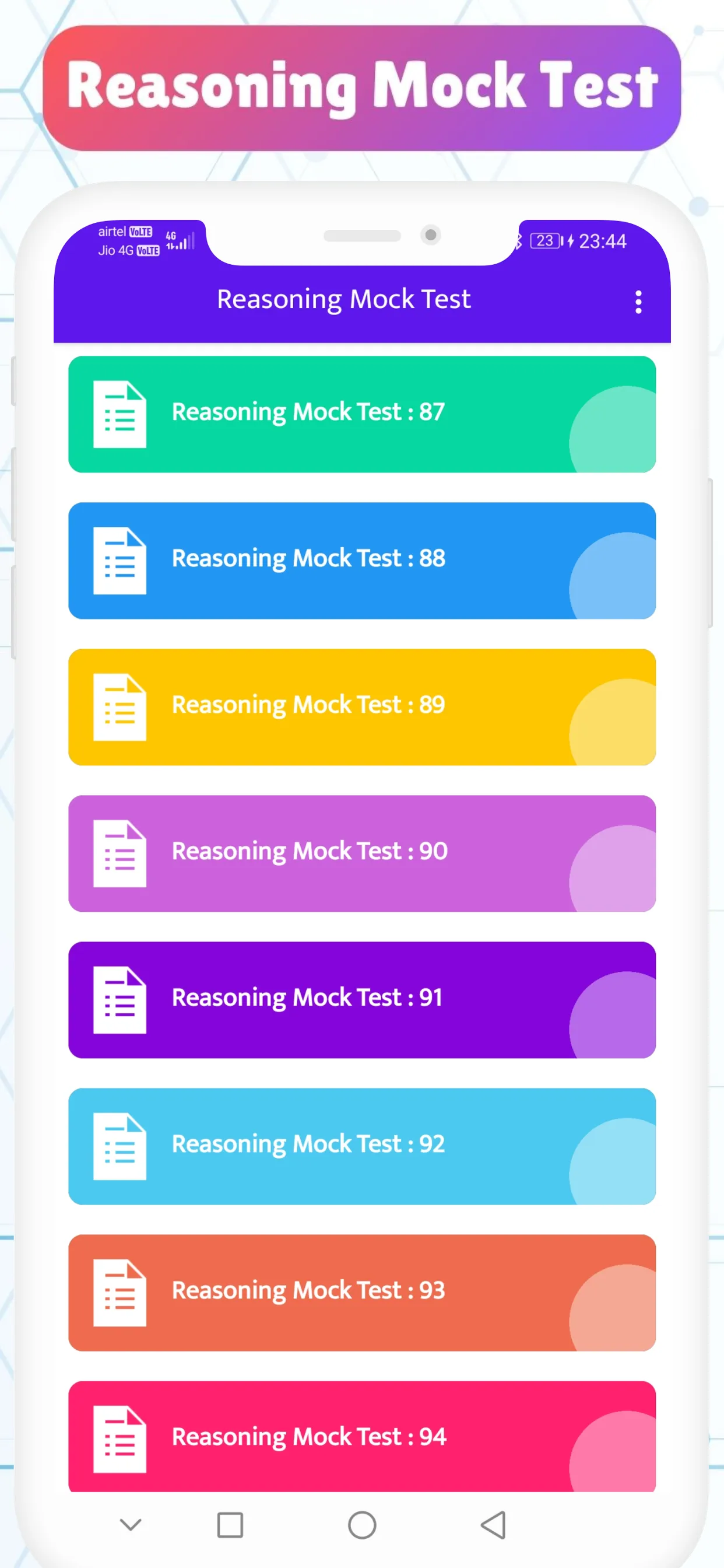 Reasoning Mock Test App 2024 | Indus Appstore | Screenshot