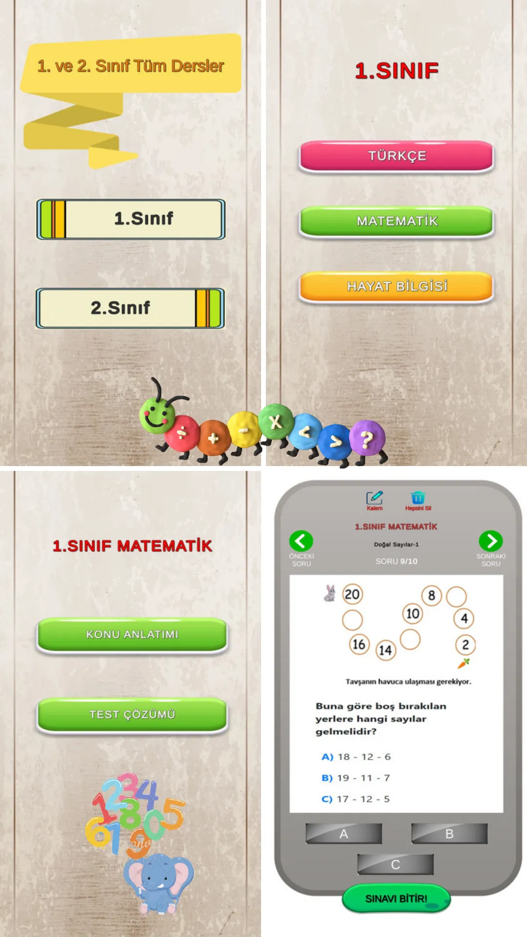 1-2.Sınıf TestBookTurkey | Indus Appstore | Screenshot