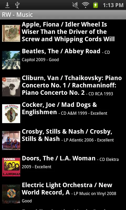 Readerware (Music) | Indus Appstore | Screenshot