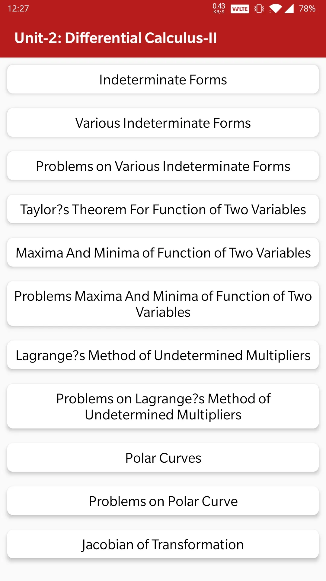 Engineering Maths 1 | Indus Appstore | Screenshot