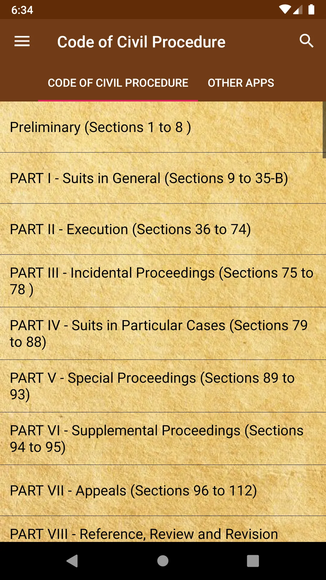 CPC Civil Procedure Code Guide | Indus Appstore | Screenshot