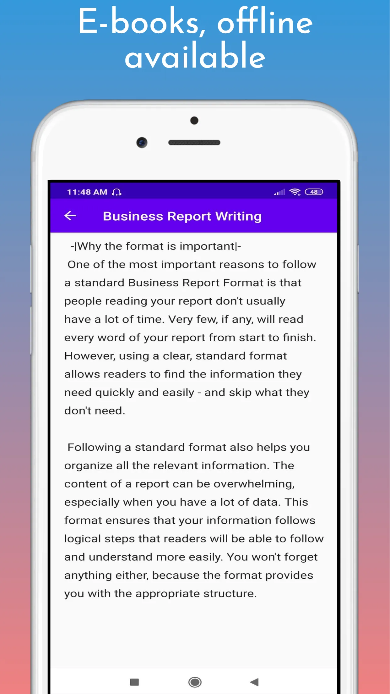 Business Report Writing | Indus Appstore | Screenshot