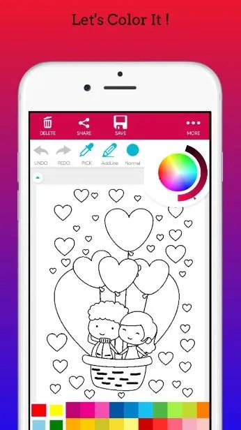 Romantic Love Coloring Book | Indus Appstore | Screenshot