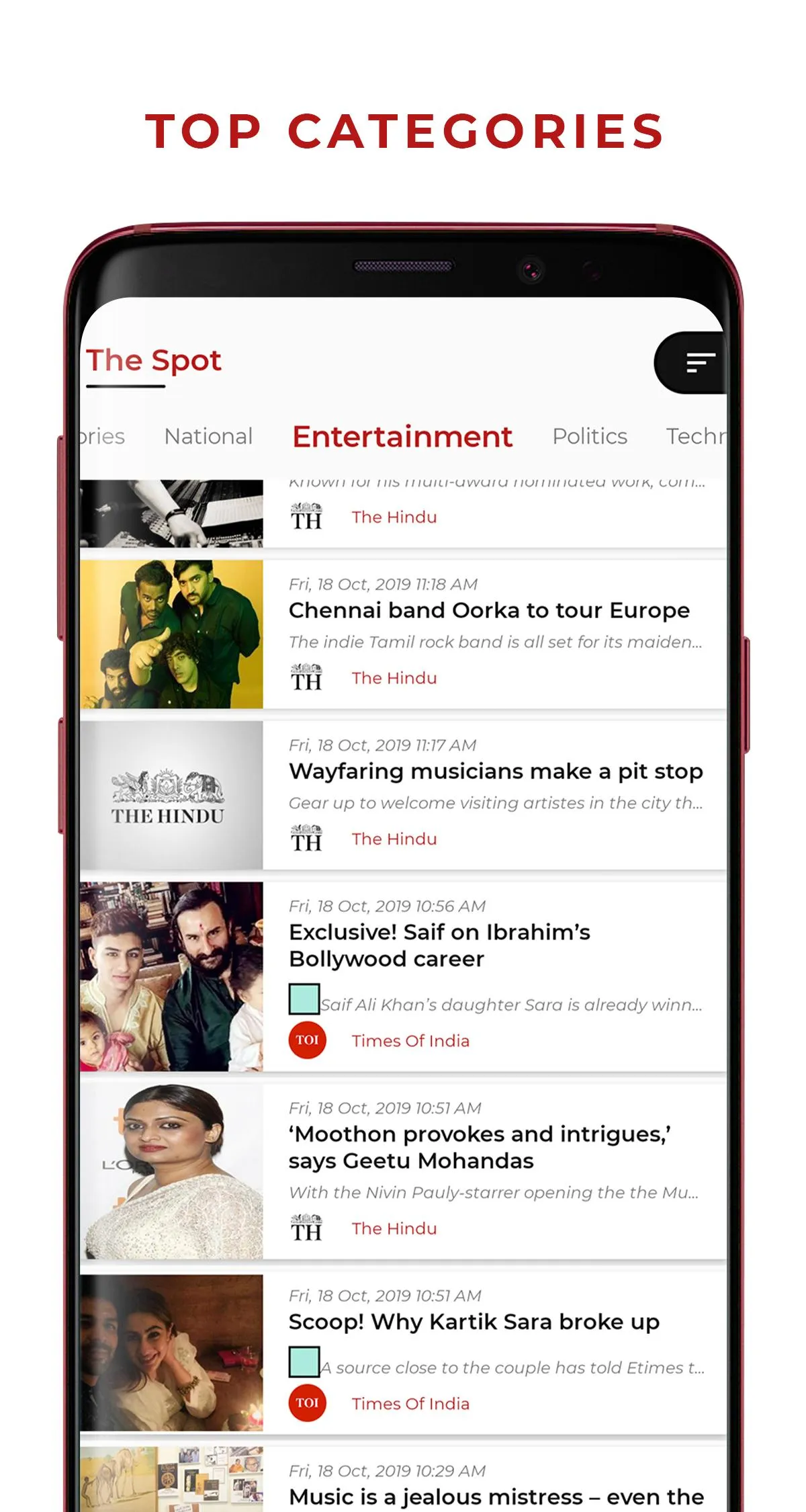 The Spot - Daily Latest News | Indus Appstore | Screenshot