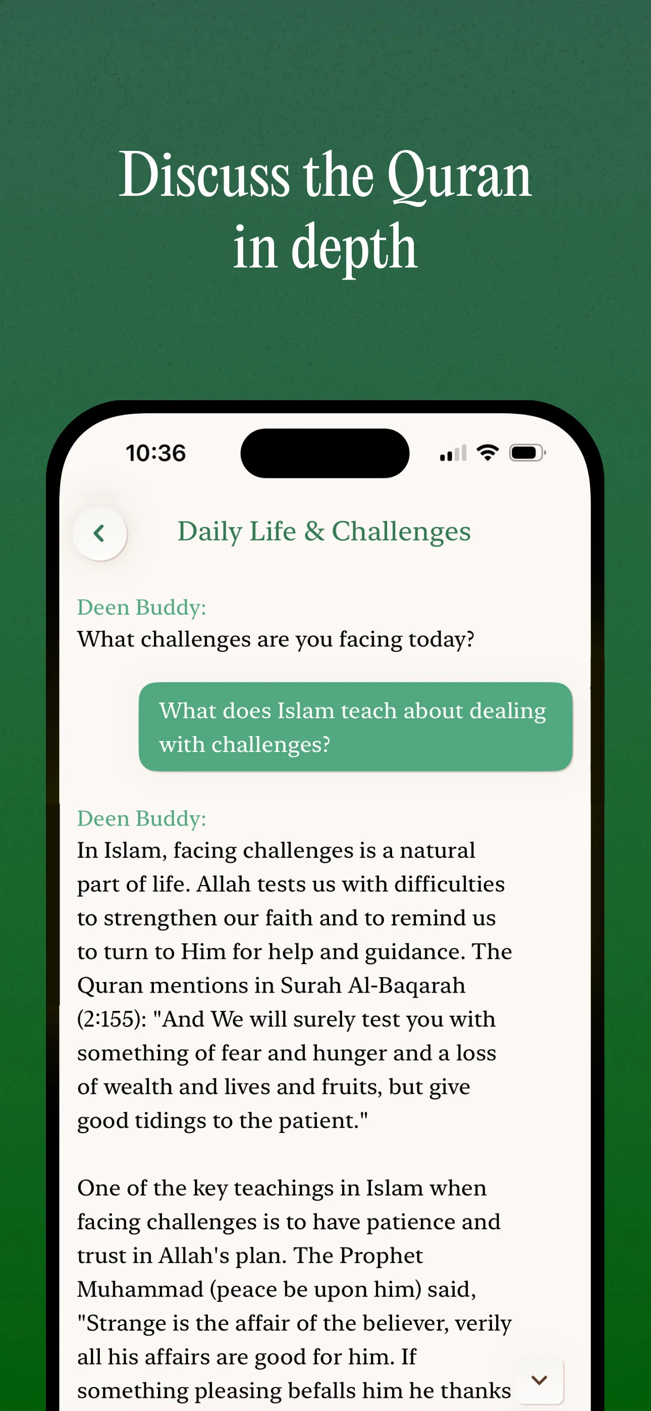 Deen Buddy - Quran Chat | Indus Appstore | Screenshot