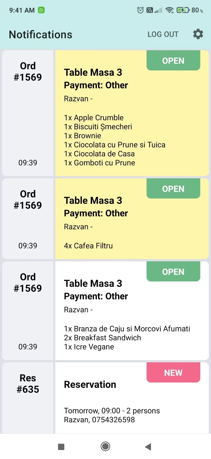 Zoniz Waiter | Indus Appstore | Screenshot