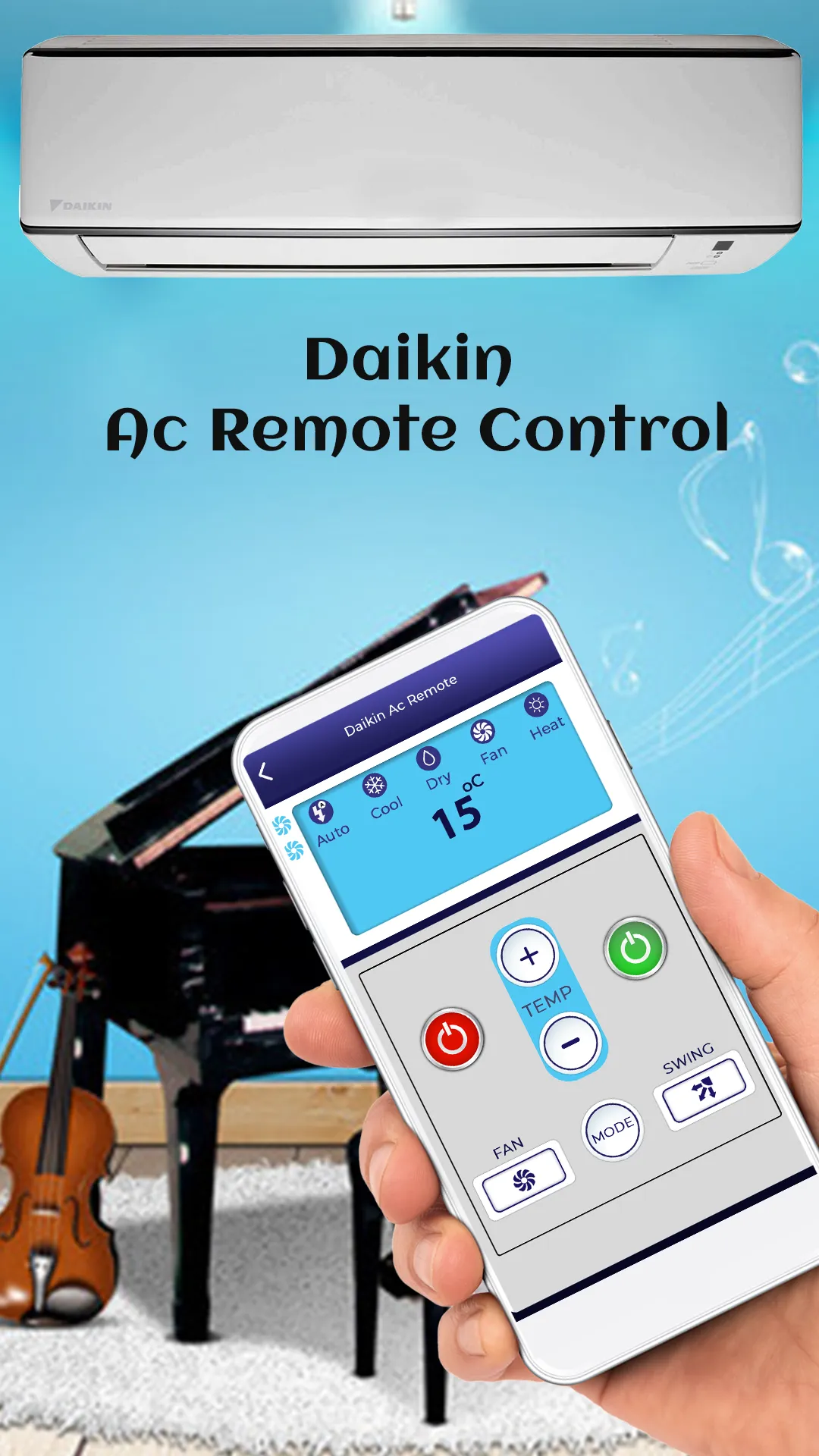 AC Remote Control For Daikin | Indus Appstore | Screenshot