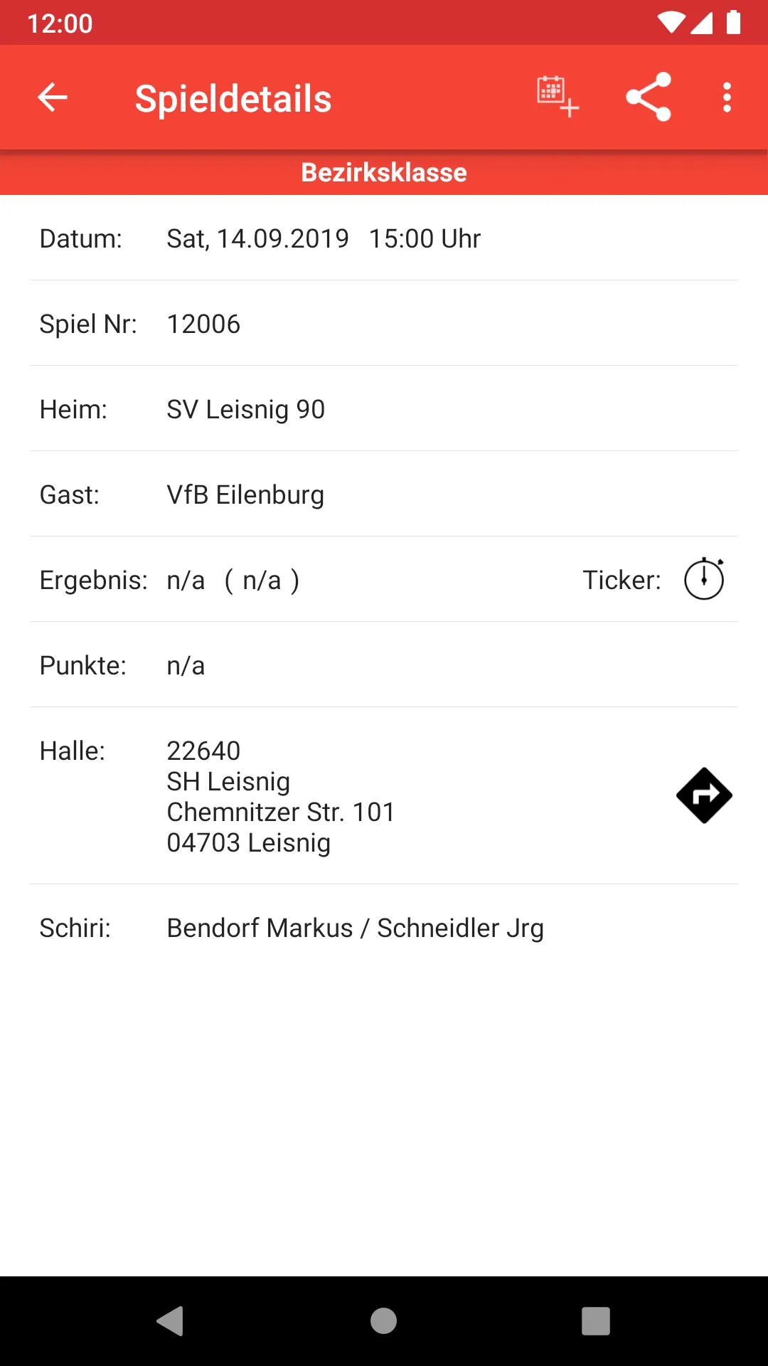 VfB Eilenburg Handball | Indus Appstore | Screenshot