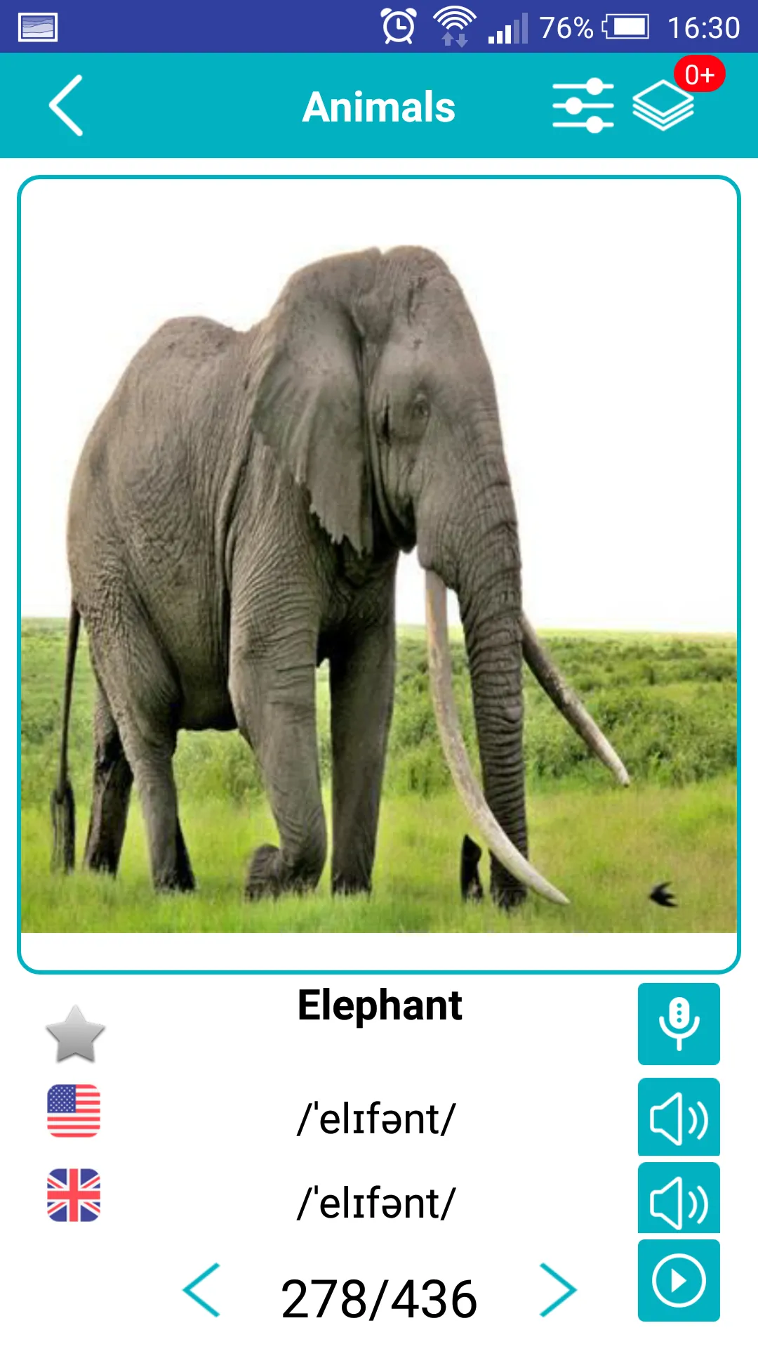 English Animals Vocabulary | Indus Appstore | Screenshot