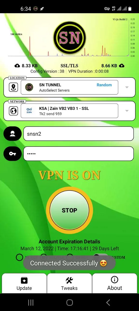 SN TUNNEL VPN | Indus Appstore | Screenshot