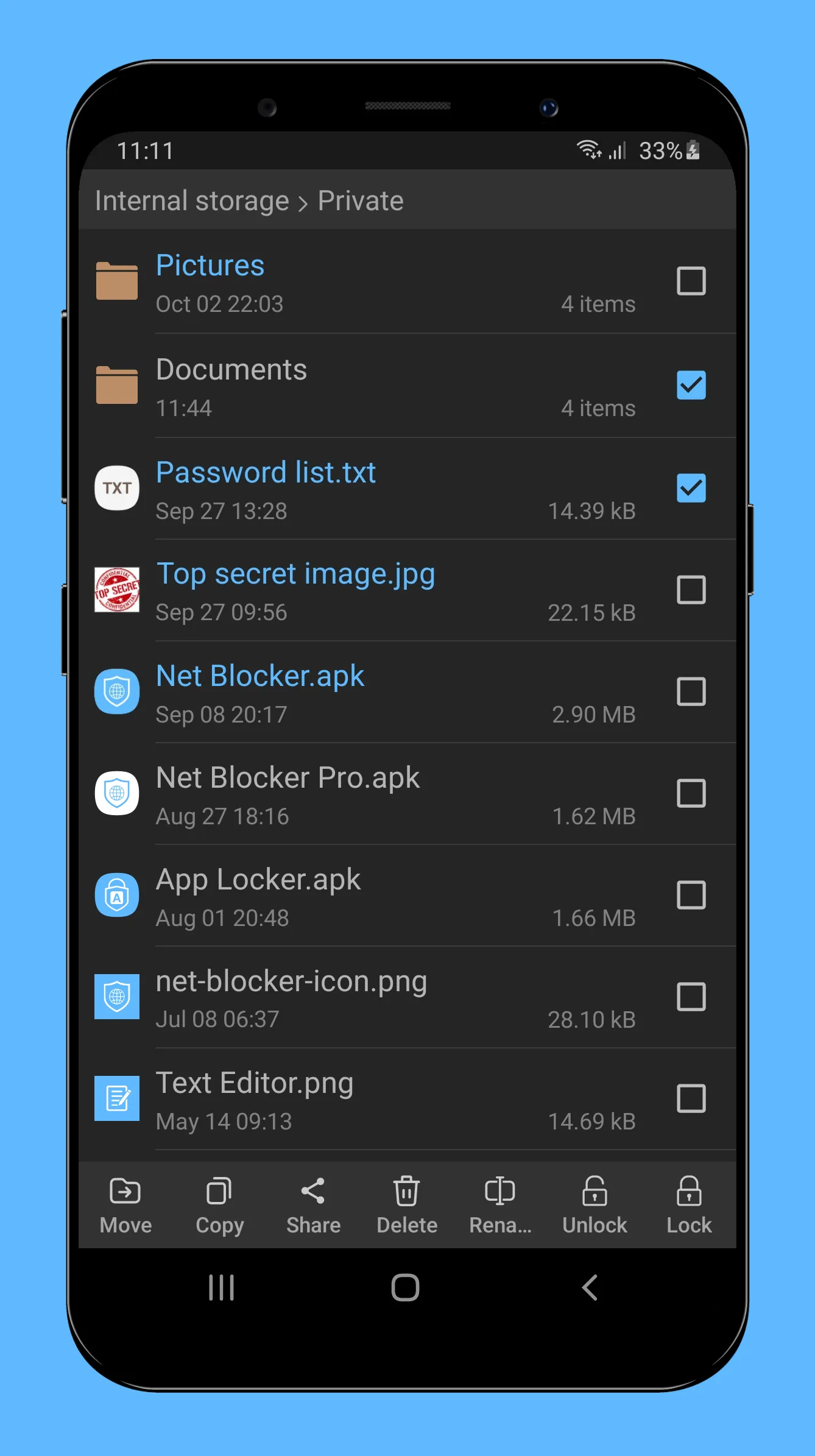 File Locker - Protect files | Indus Appstore | Screenshot