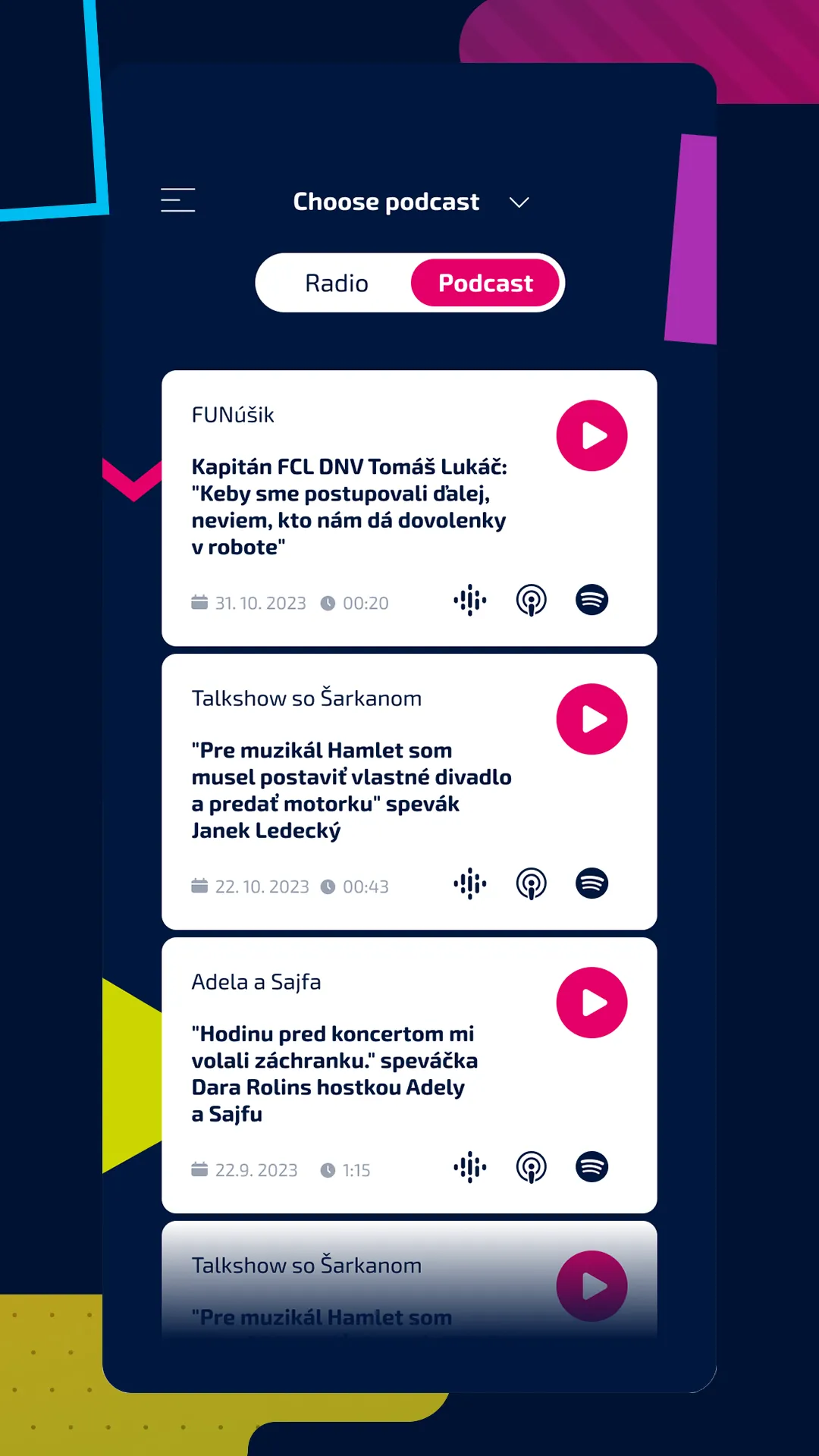 Fun rádio Slovensko | Indus Appstore | Screenshot