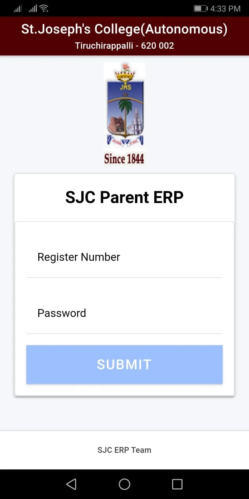 SJC Parent ERP | Indus Appstore | Screenshot