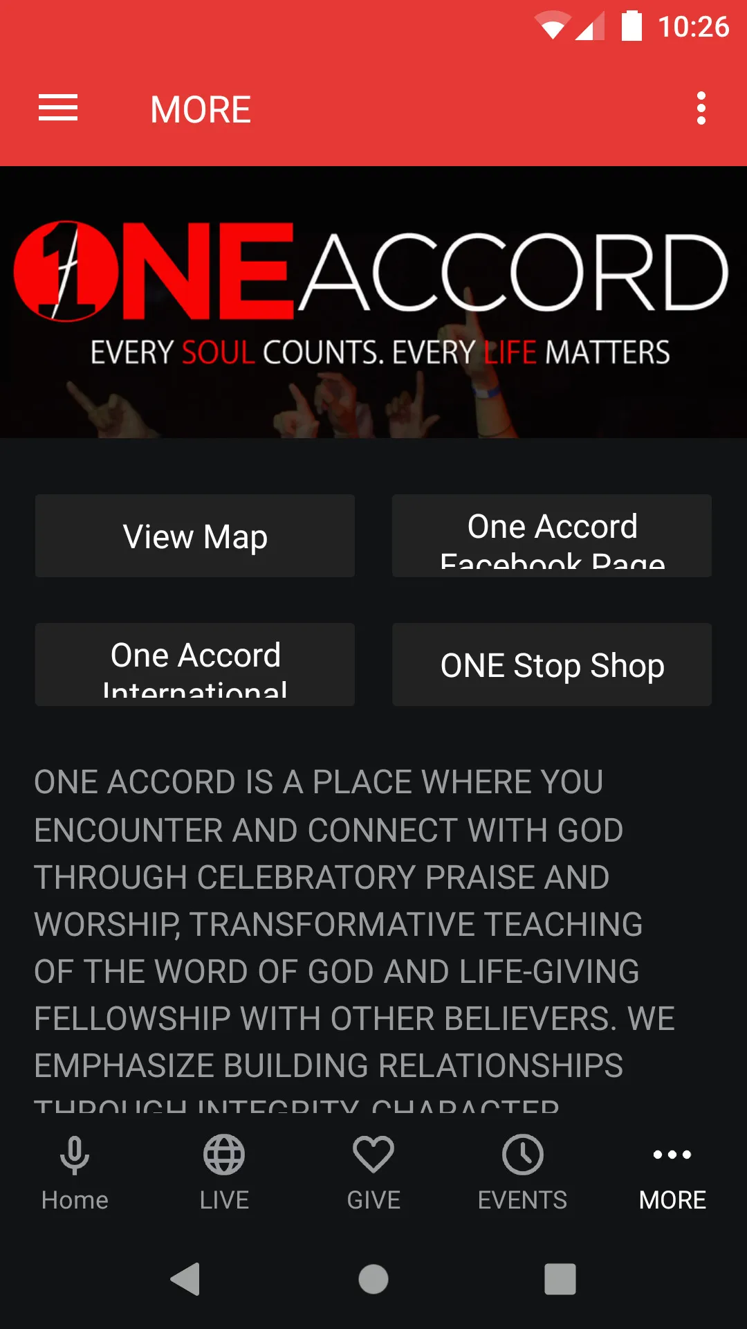 One Accord International | Indus Appstore | Screenshot