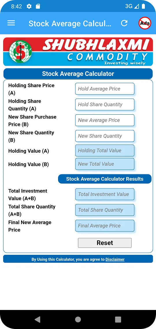 Stock Average Calculator | Indus Appstore | Screenshot