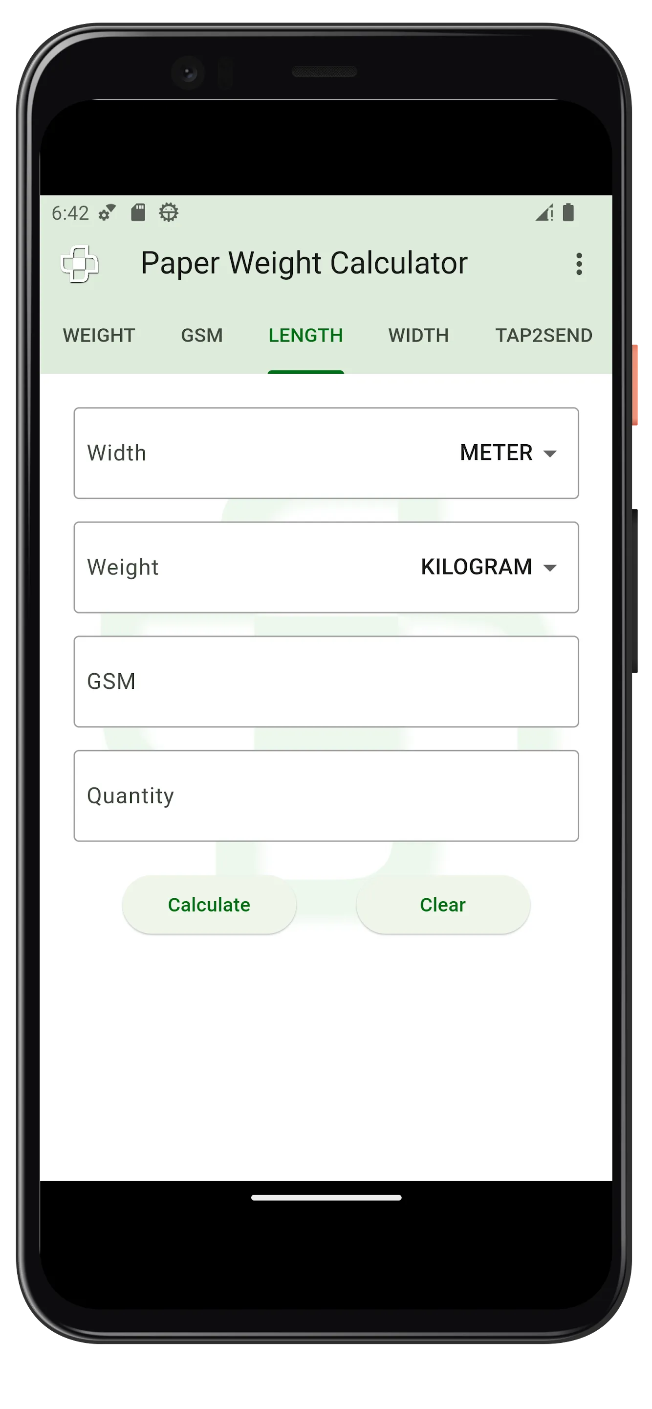 Paper Weight Calculator | Indus Appstore | Screenshot