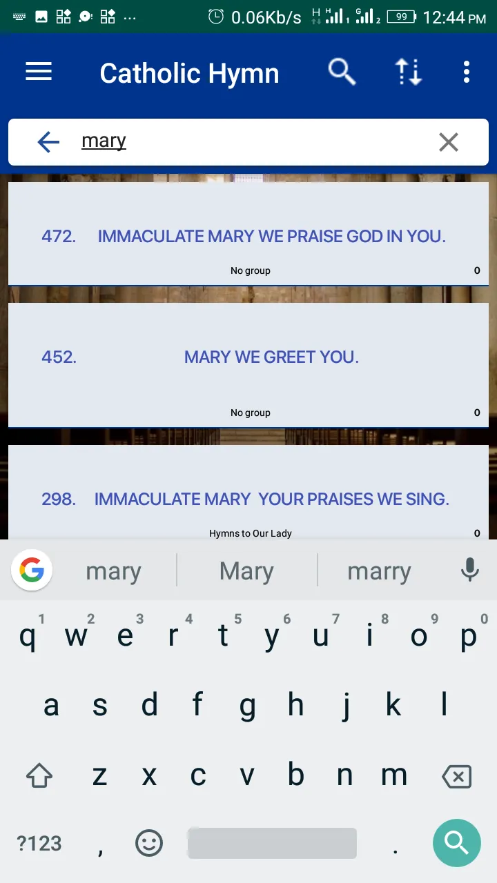 Catholic Hymn | Indus Appstore | Screenshot