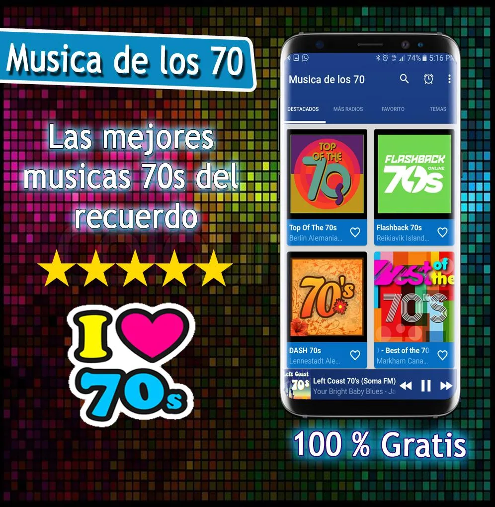 70s Music | Indus Appstore | Screenshot