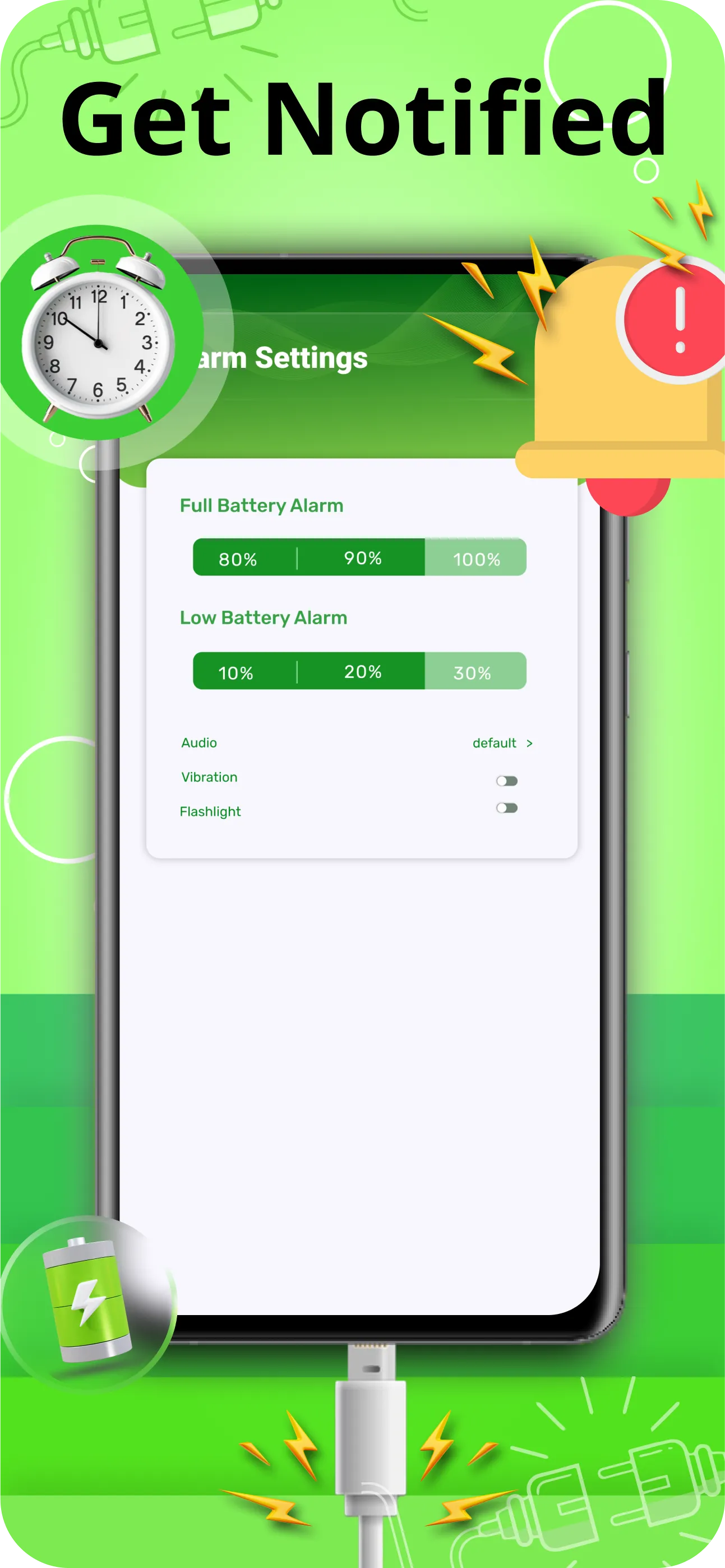 Battery Charging Alarm & Alert | Indus Appstore | Screenshot