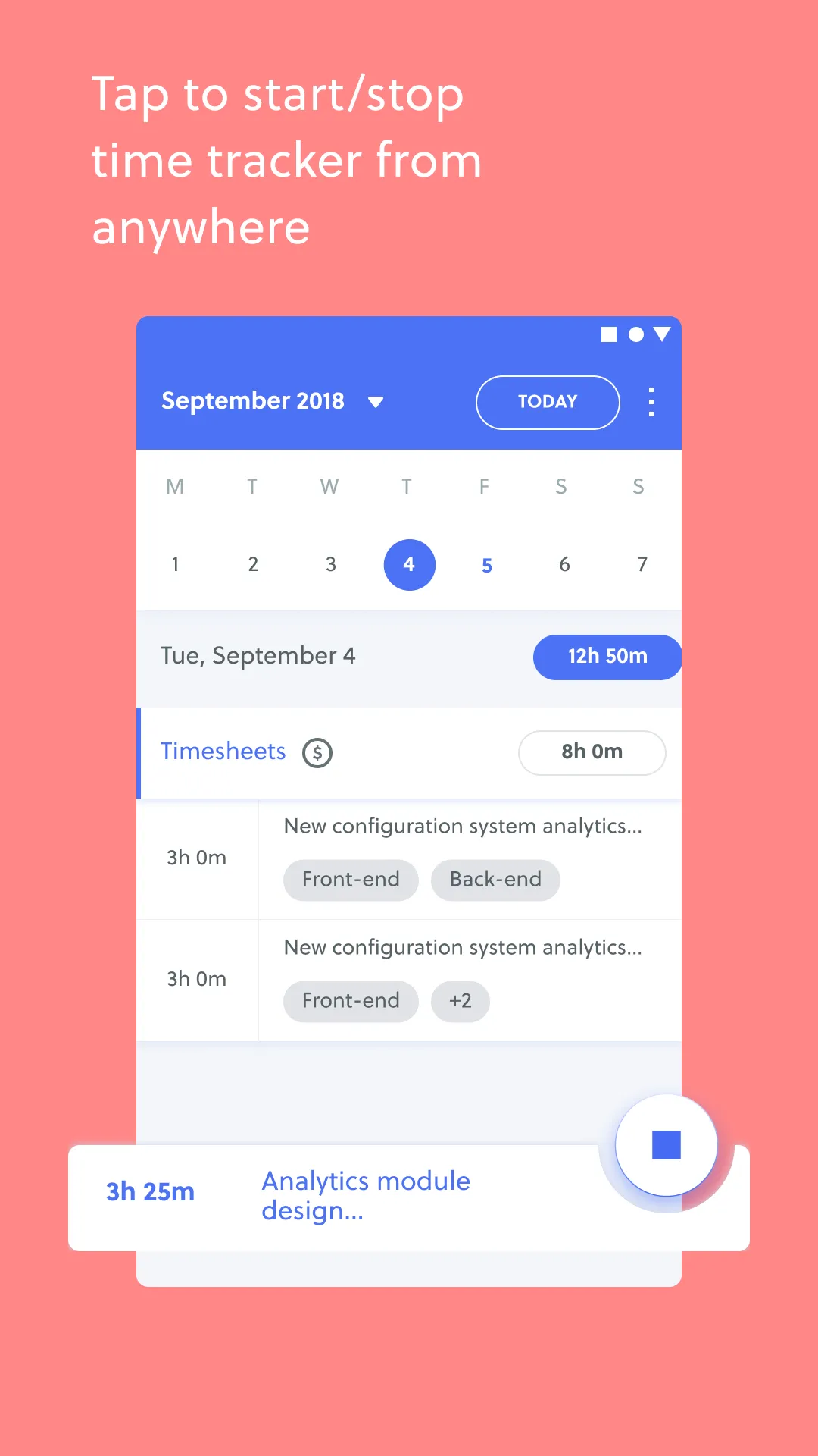 Quidlo Timesheets Time Tracker | Indus Appstore | Screenshot