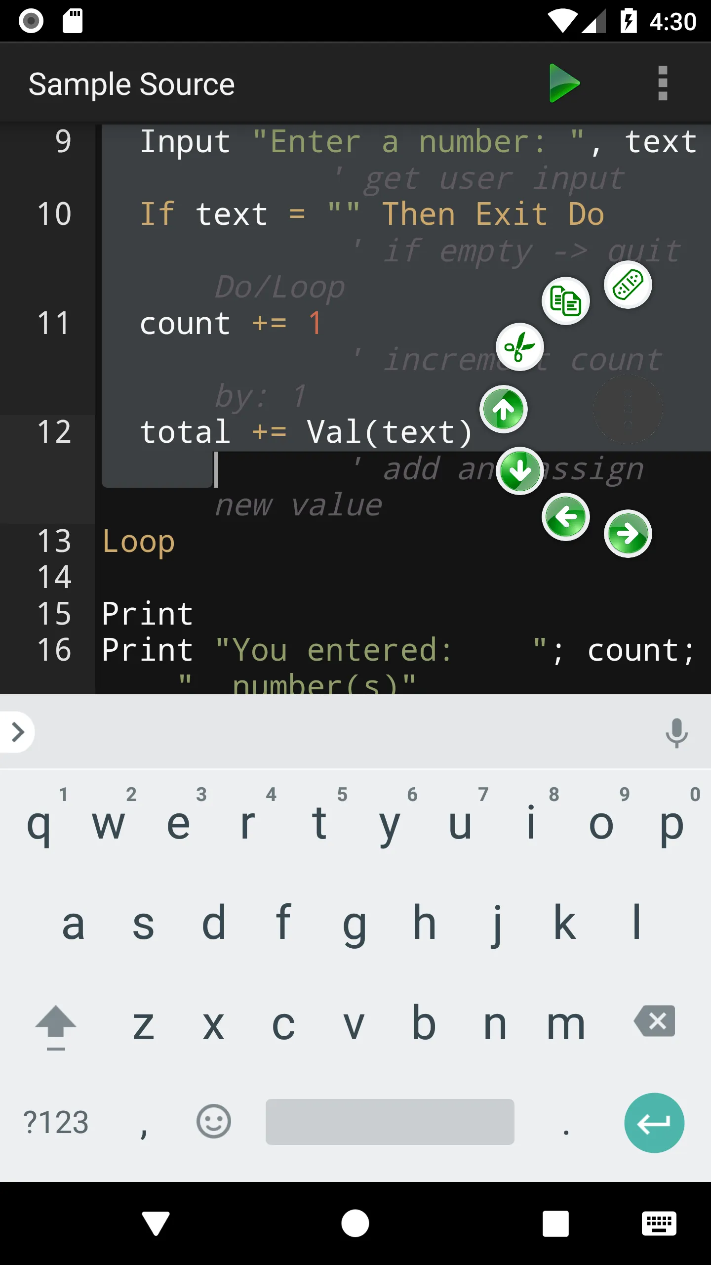 BASIC Programming Compiler | Indus Appstore | Screenshot