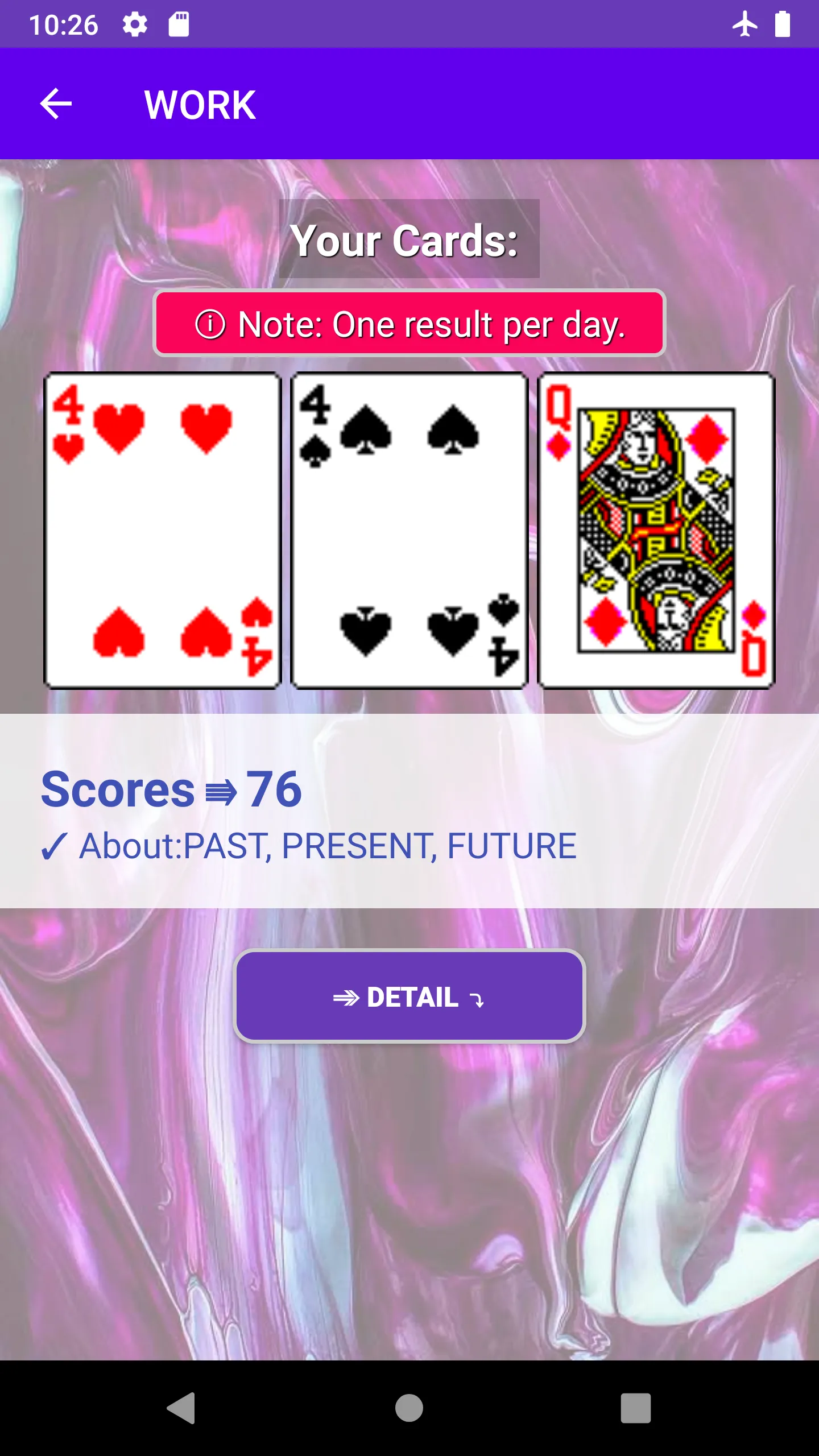 Fortune Telling from Playing C | Indus Appstore | Screenshot