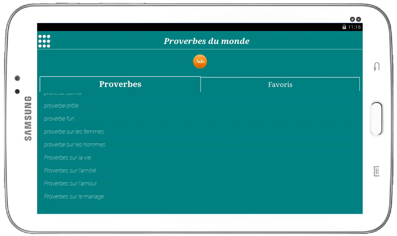 Proverbes de pays | Indus Appstore | Screenshot