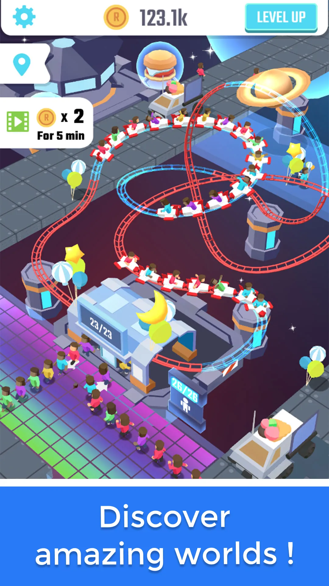 Idle Roller Coaster | Indus Appstore | Screenshot