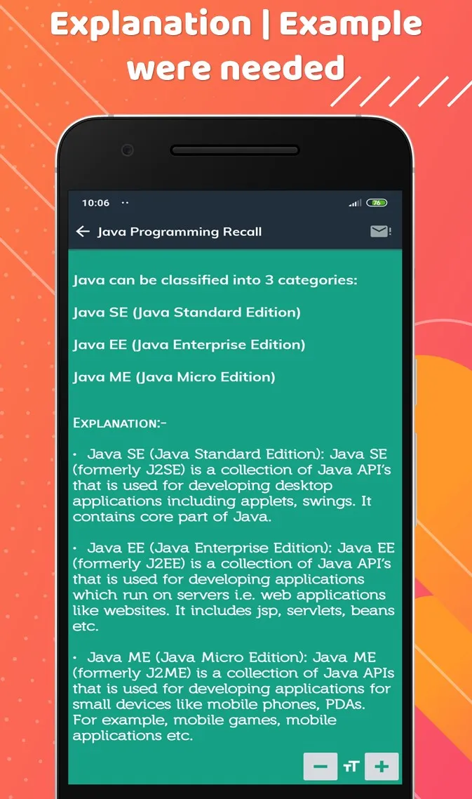 Programming Recall for Java | Indus Appstore | Screenshot