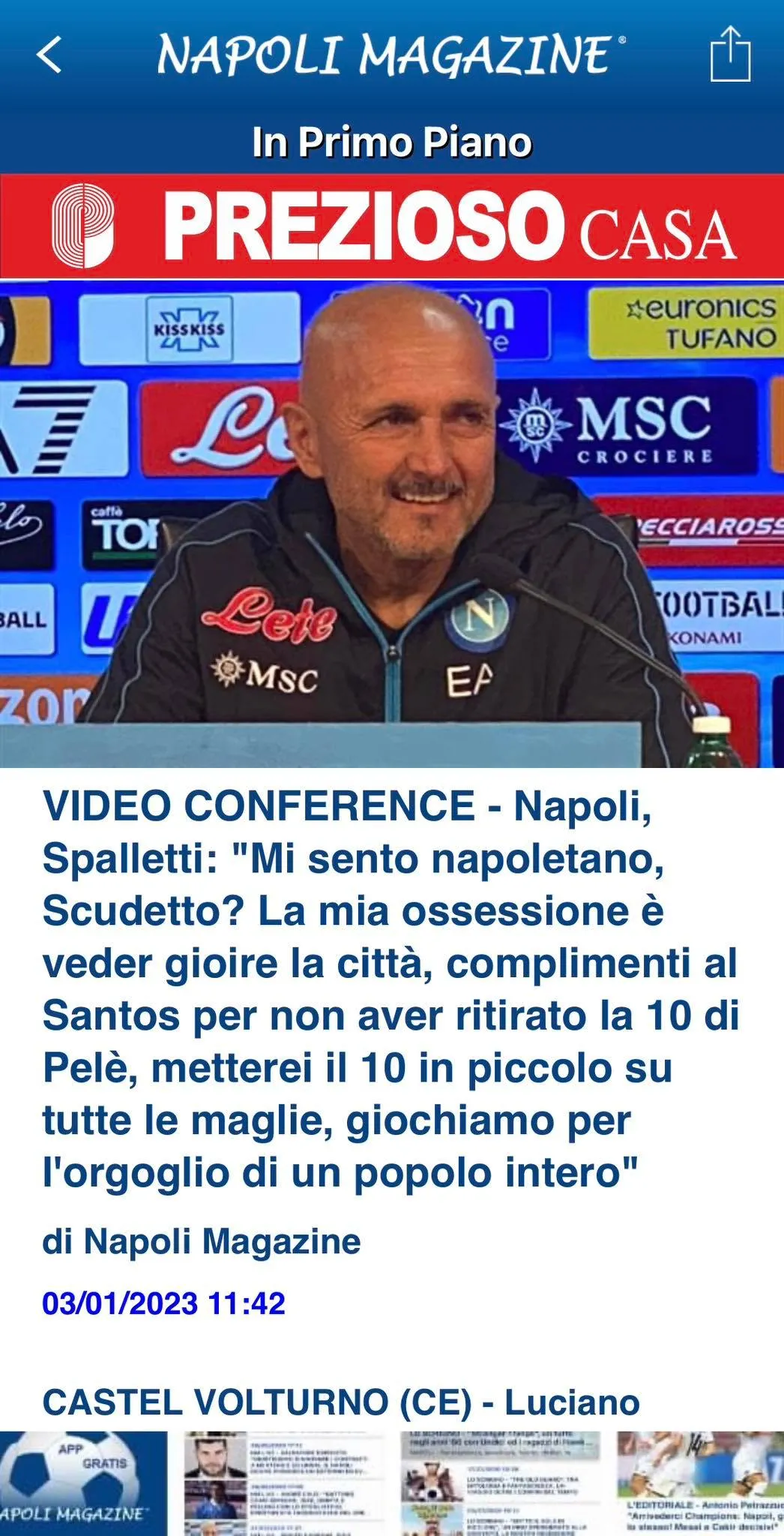 Napoli Magazine | Indus Appstore | Screenshot