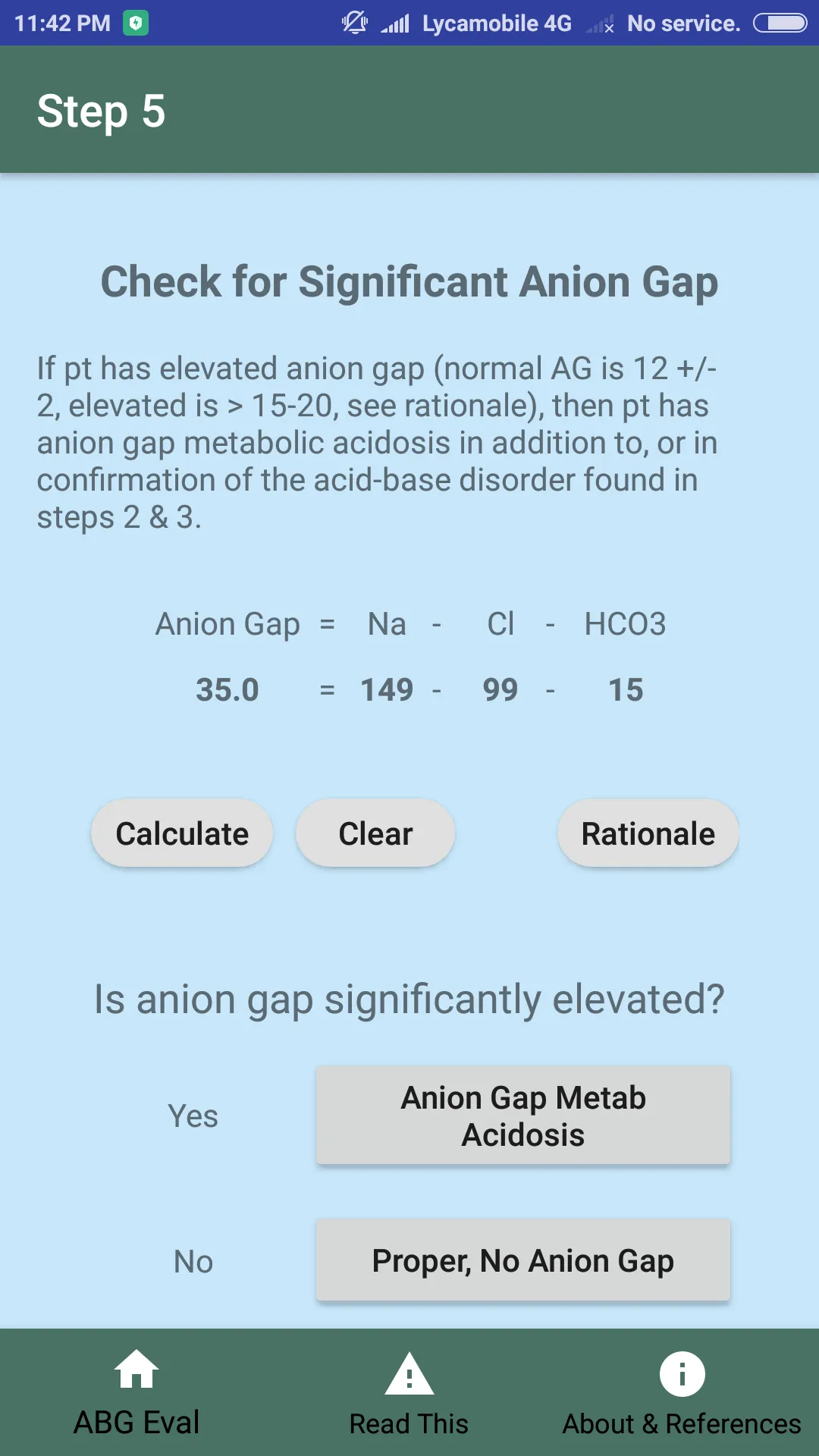 ABG Acid-Base Eval | Indus Appstore | Screenshot