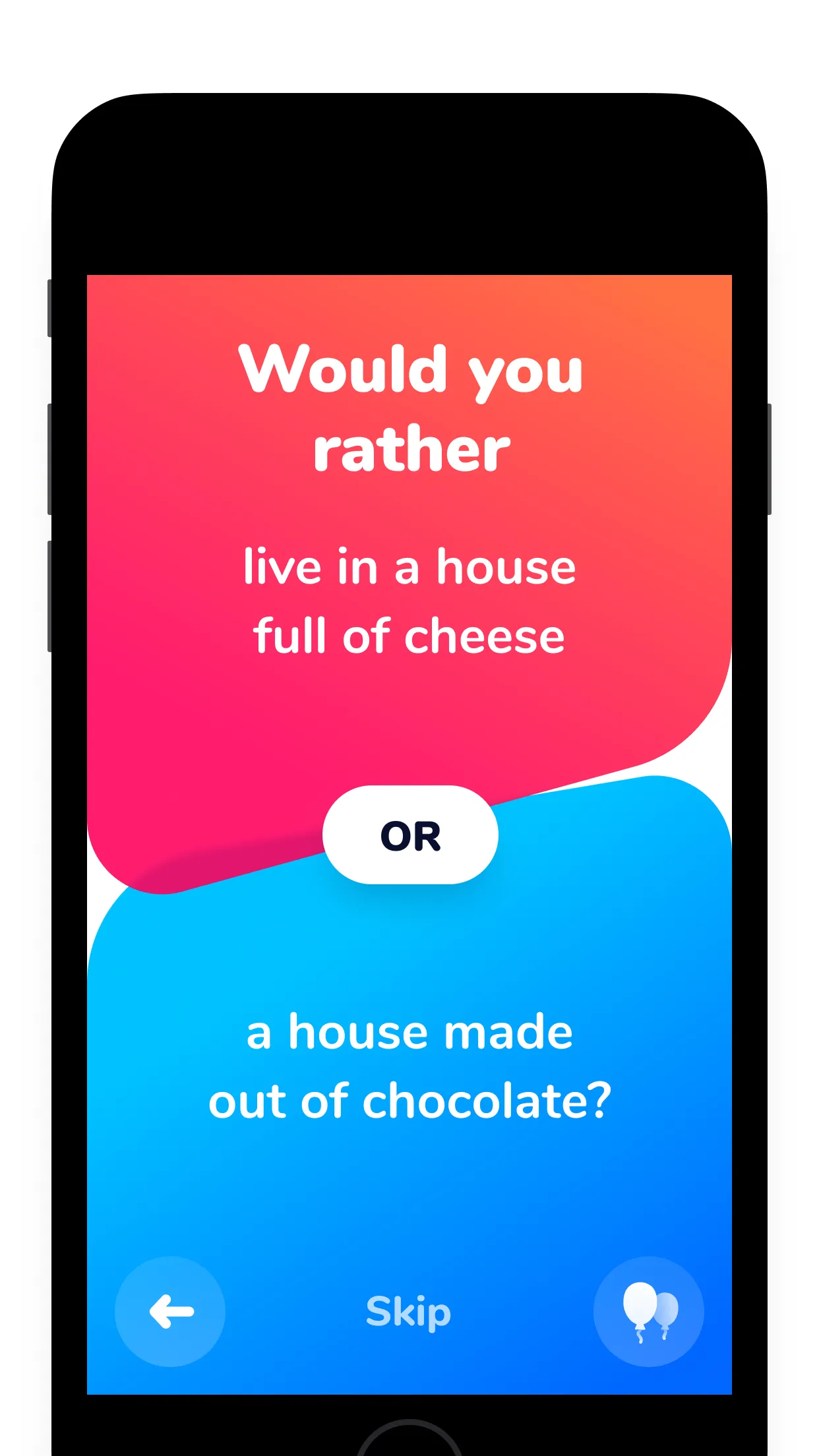 Dilemmaly - Would you rather? | Indus Appstore | Screenshot