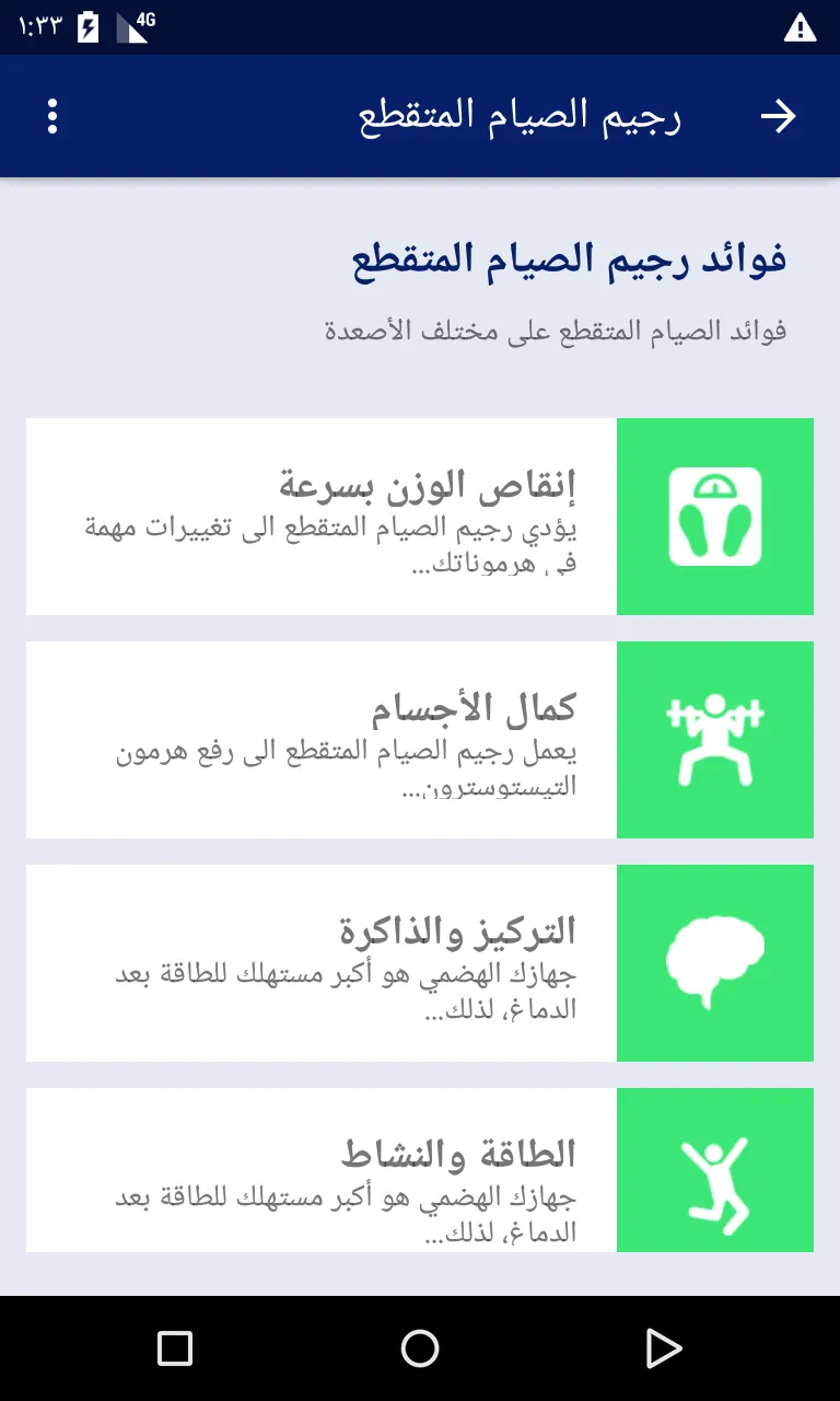 رجيم الصيام المتقطع | Indus Appstore | Screenshot