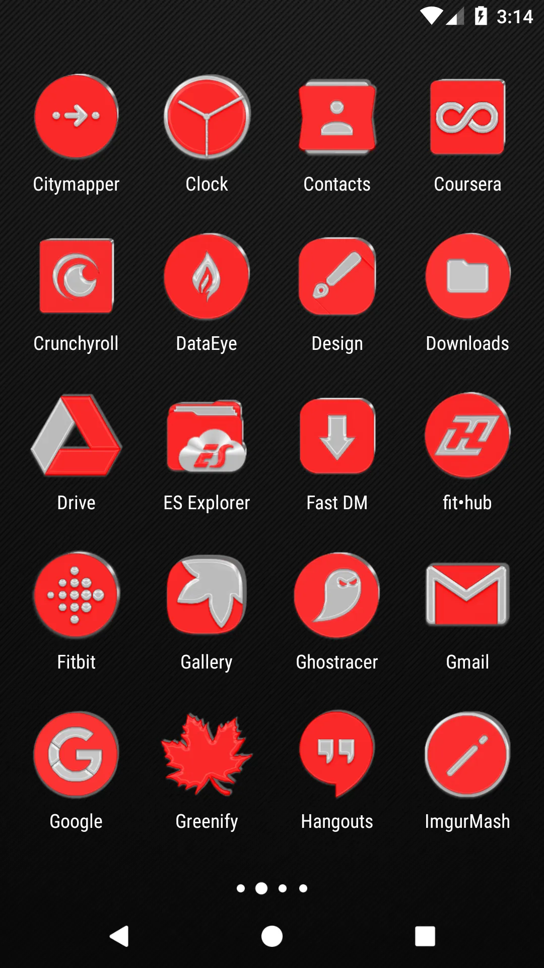 Bright Red Icon Pack | Indus Appstore | Screenshot