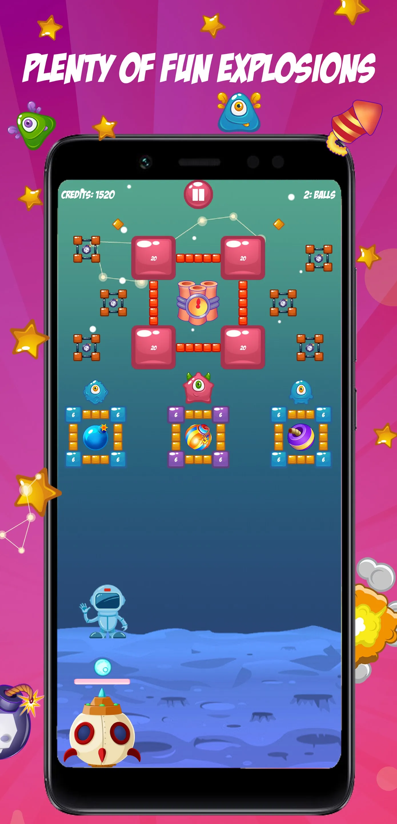 Cosmo Paddle Ball Game | Indus Appstore | Screenshot