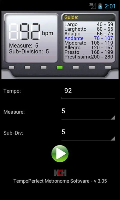 TempoPerfect Metronome | Indus Appstore | Screenshot