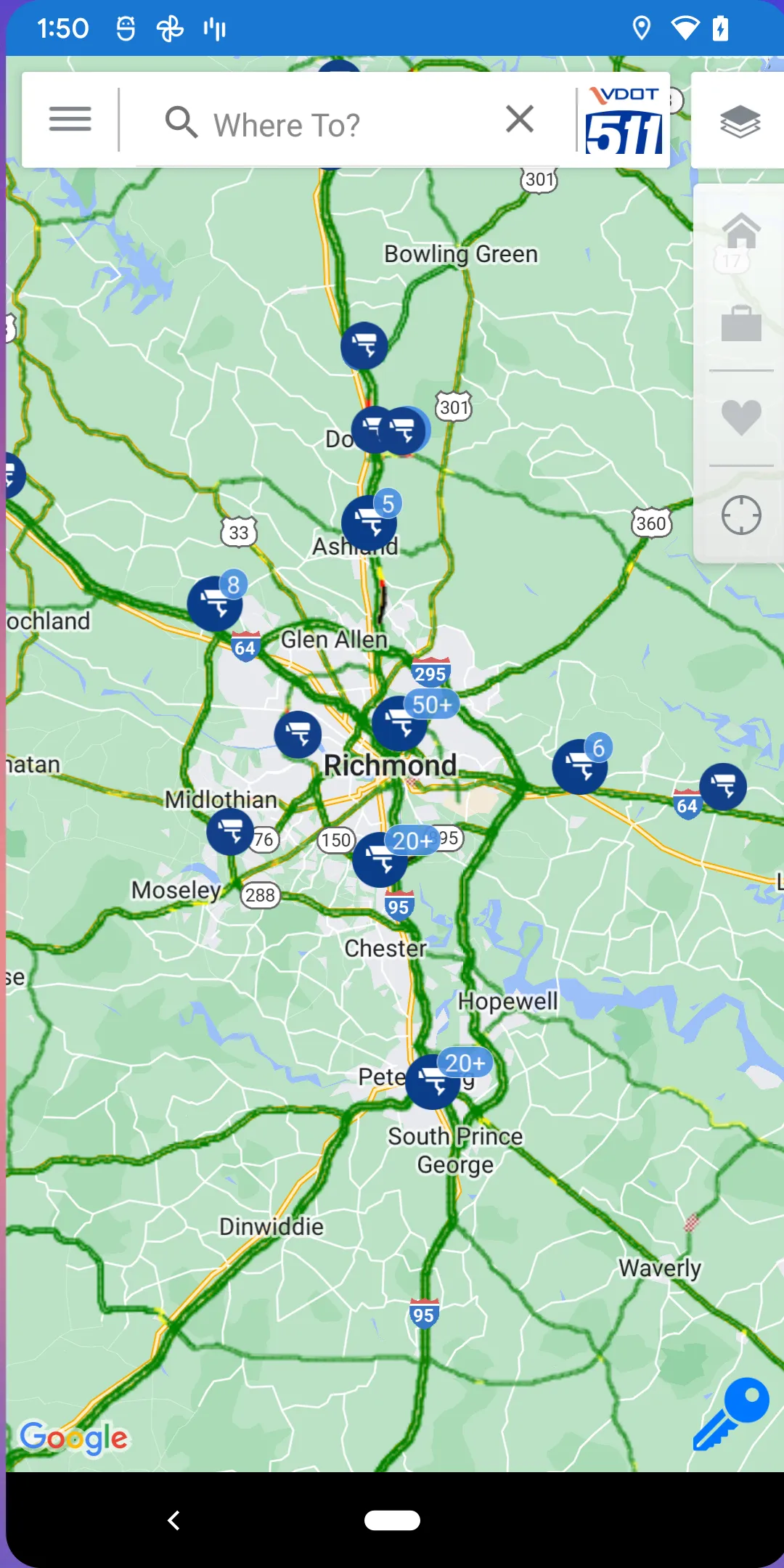 VDOT 511 Virginia Traffic | Indus Appstore | Screenshot