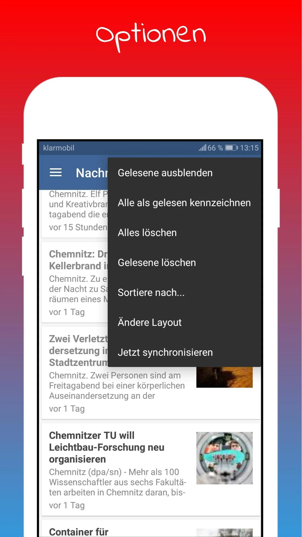 Chemnitz Nachrichten | Indus Appstore | Screenshot