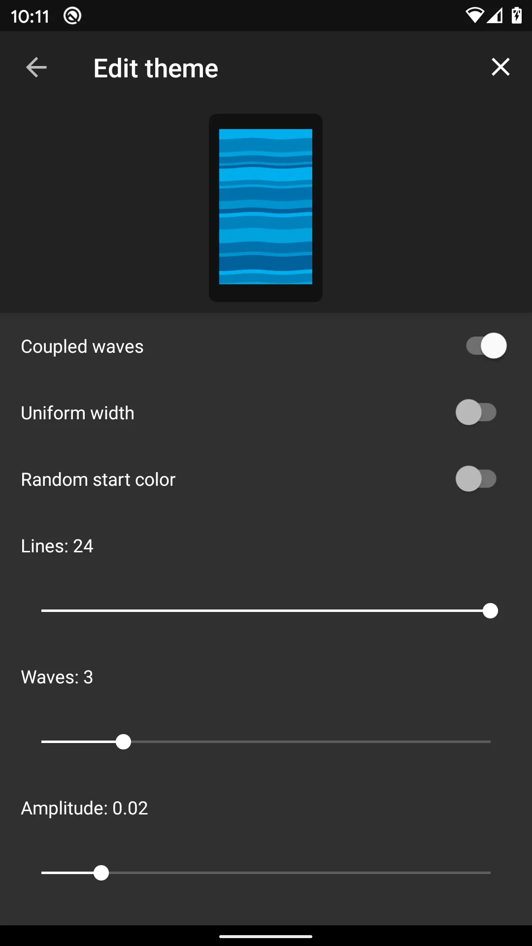 Wave Lines Live Wallpaper | Indus Appstore | Screenshot