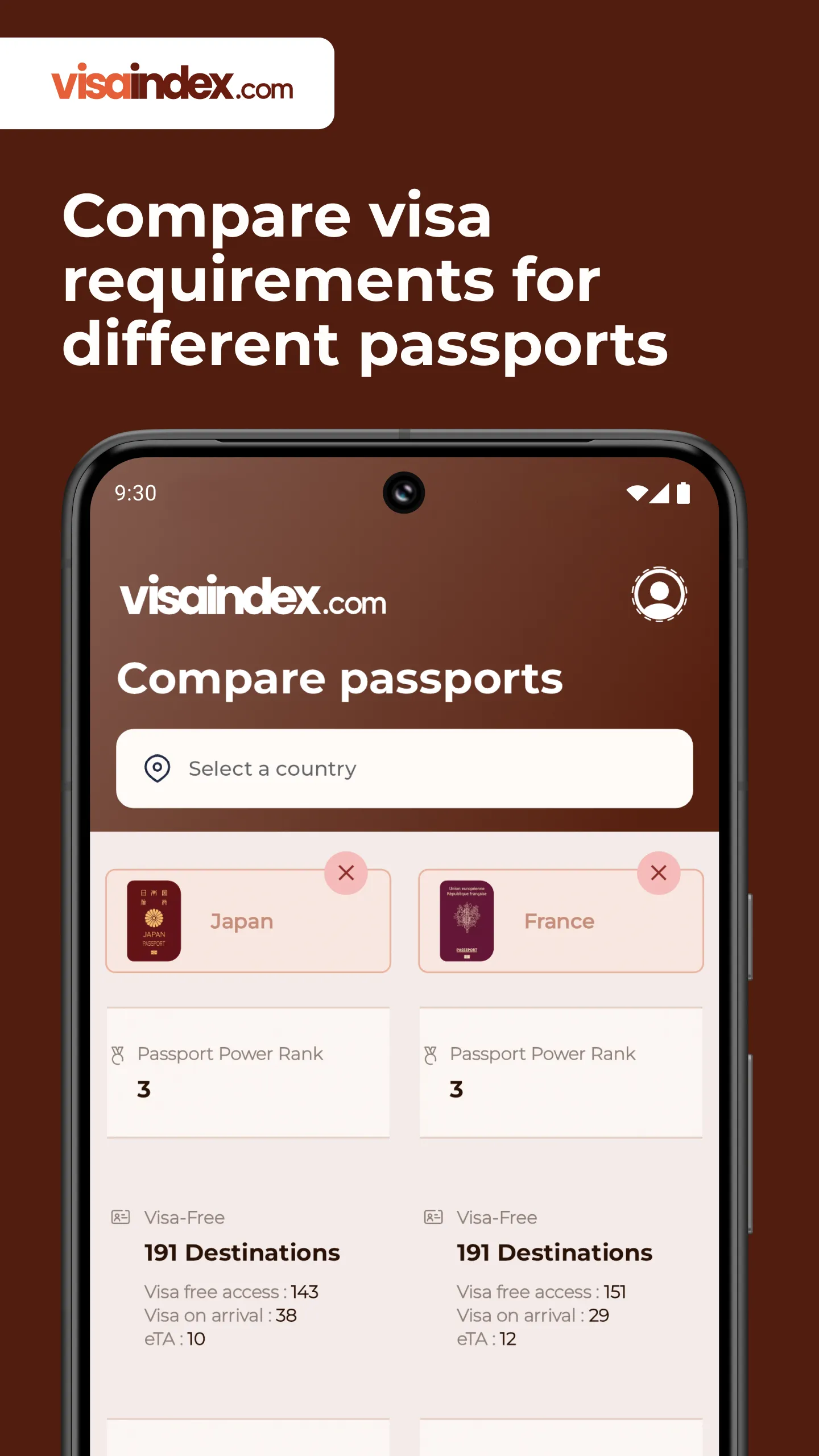 Visa Index | Indus Appstore | Screenshot